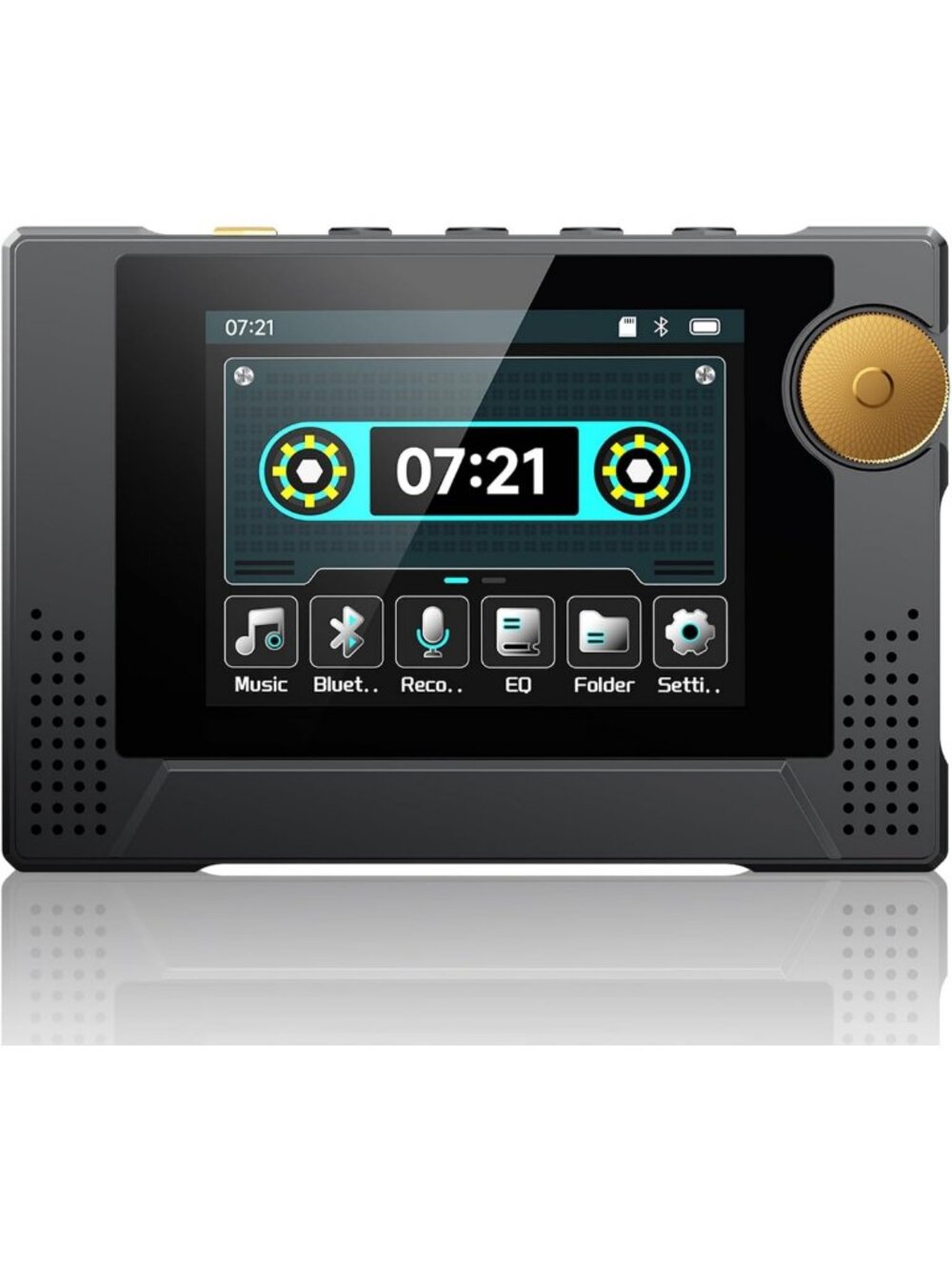 64GB Retro MP3 Player with Bluetooth, HD Speaker, 50H Battery, Touchscreen